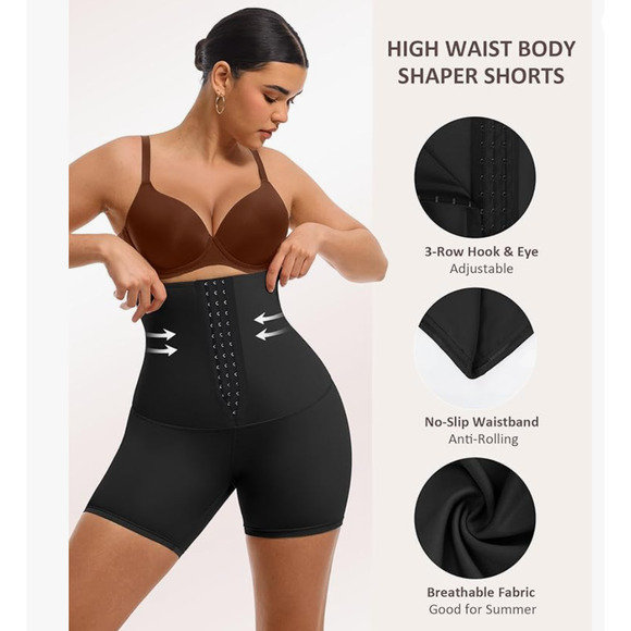 FeelinGirl Shapewear for Women Tummy Control High Waist Body Shaper Large Black - Picture 2 of 12